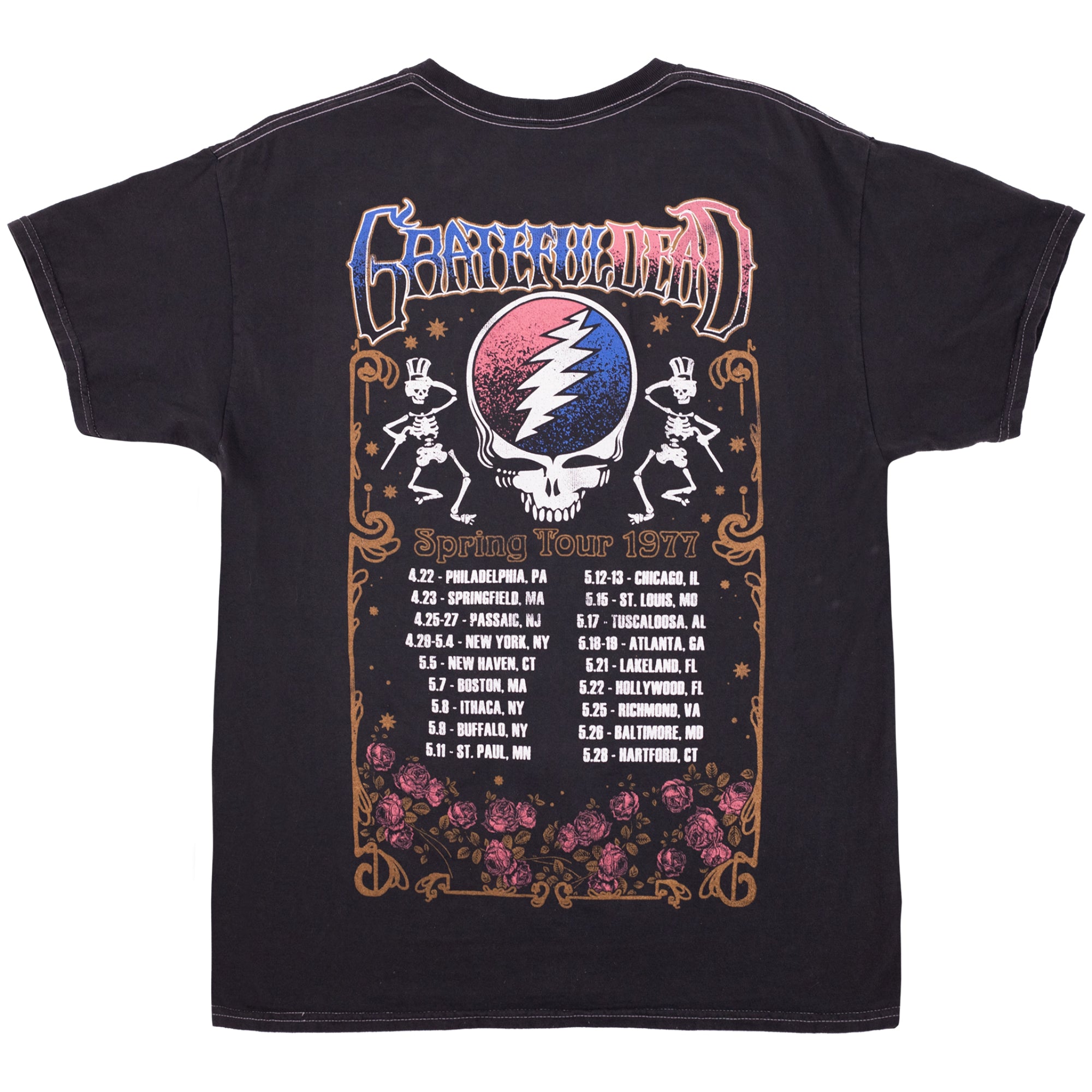 Grateful Dead 1977 Spring Tour Vintage Style T-Shirt
