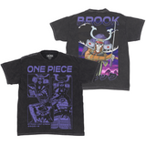 One Piece Brook Samurai Mineral Wash T-Shirt