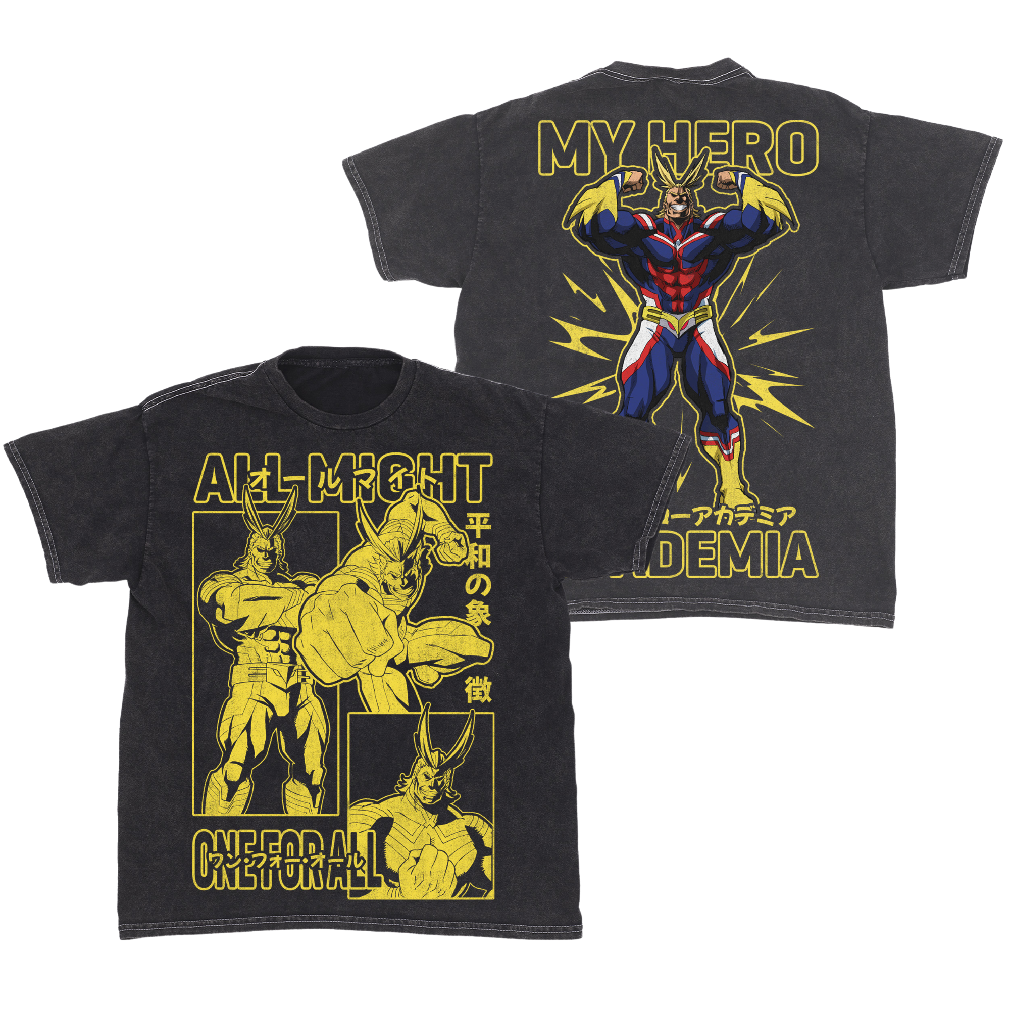 My Hero Academia All Might Mineral Wash T-Shirt