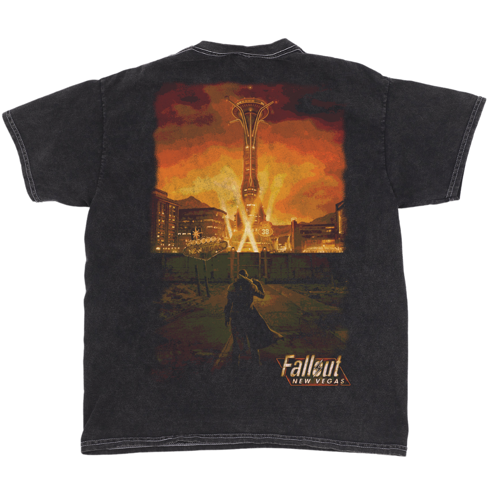 Fallout New Vegas Postcard Graphic T-Shirt