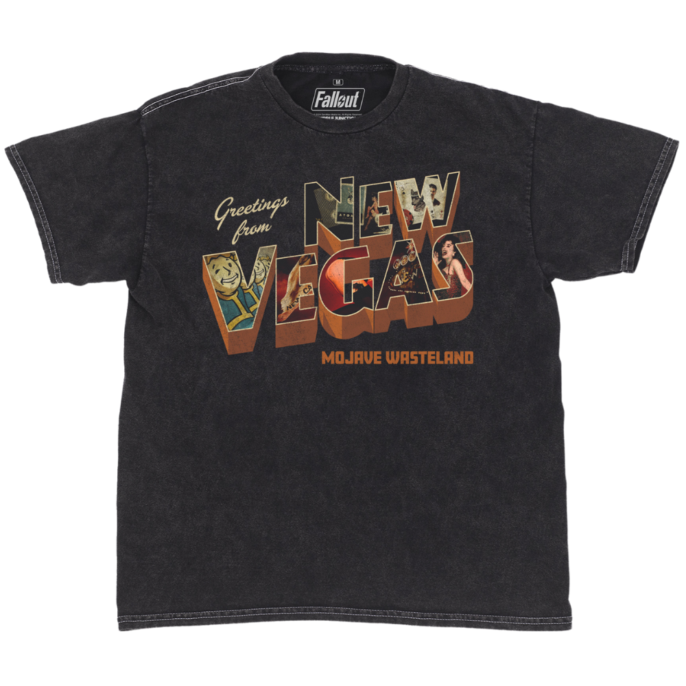 Fallout New Vegas Postcard Graphic T-Shirt