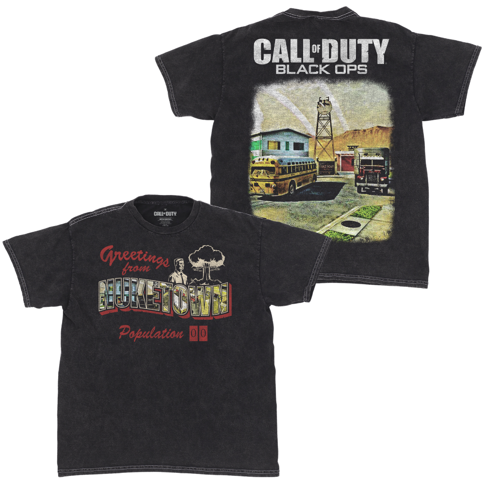 Call of Duty Nuketown Postcard Graphic T-Shirt