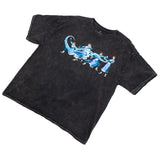 Alternate diagonal photo of front-view of shirt. 