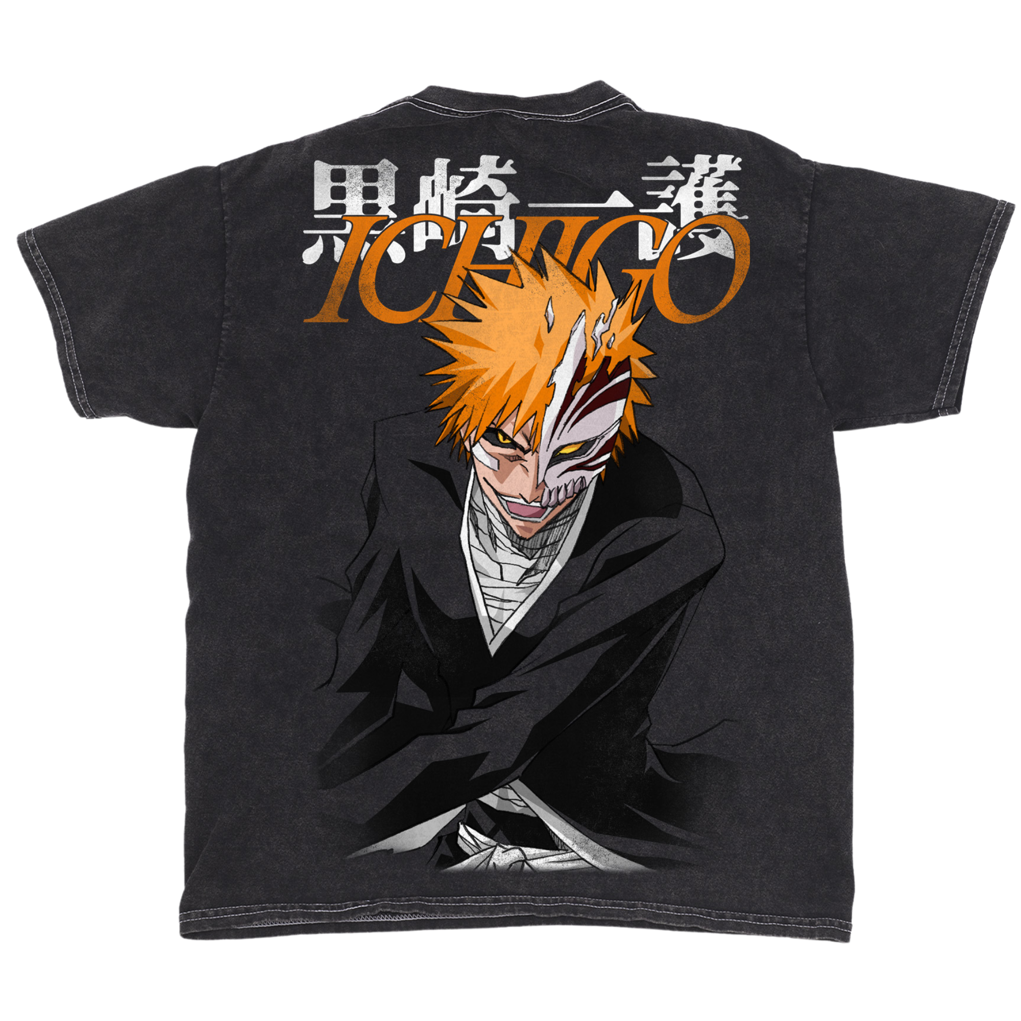 Bleach Hollow Ichigo Jumbo Collage Mineral Wash T-Shirt