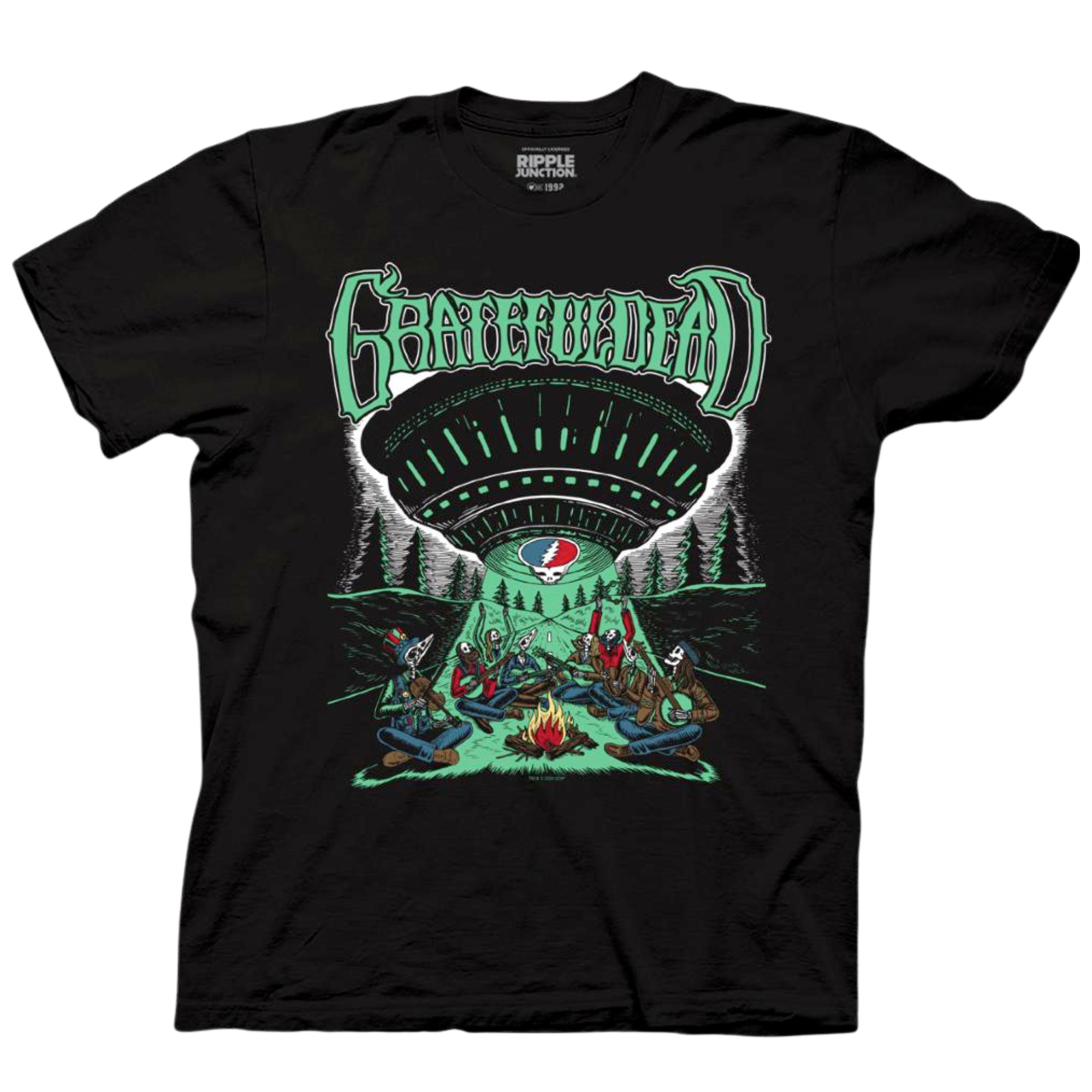 Grateful Dead Campfire Abduction UFO T-Shirt | Ripple Junction