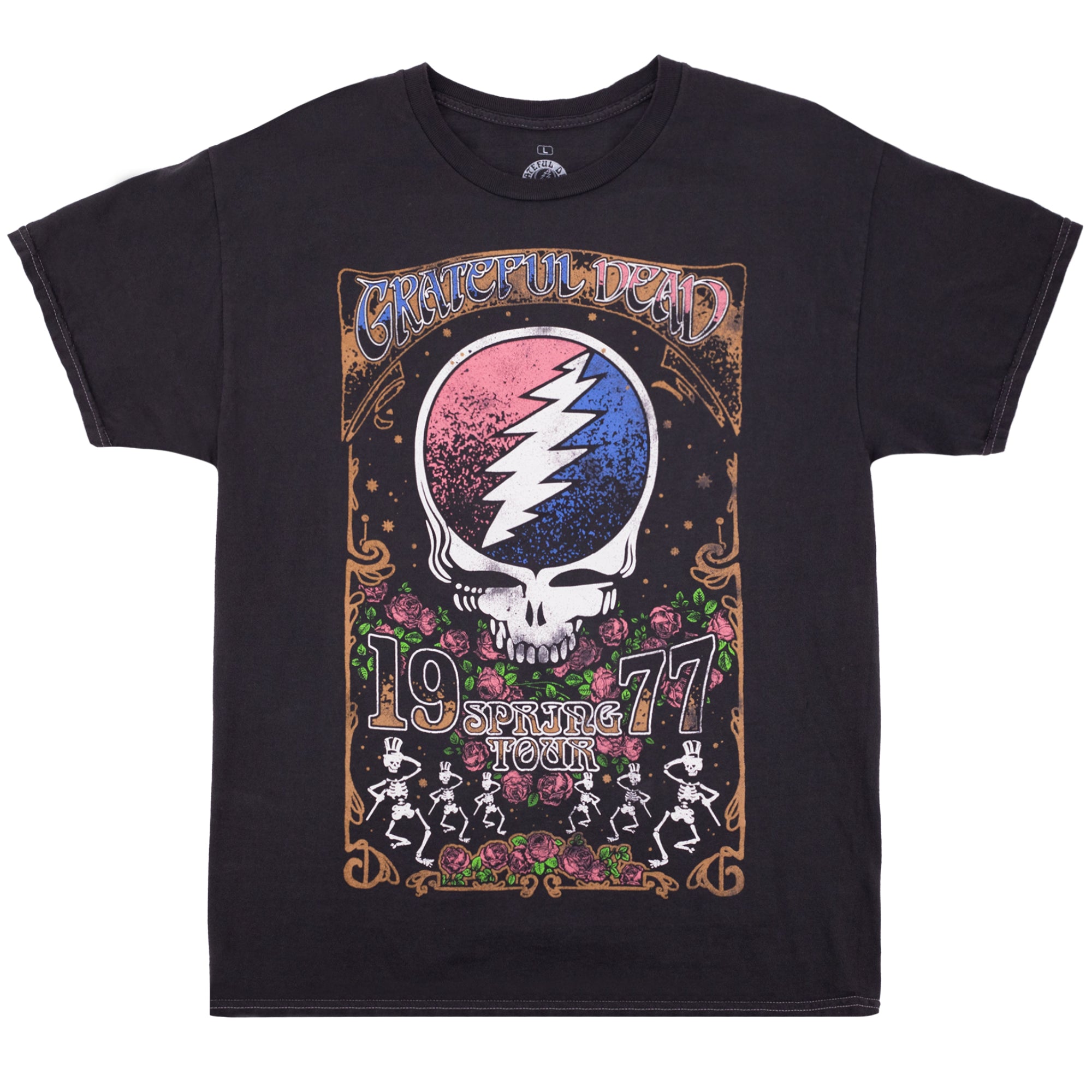 Grateful Dead Spring Tour 1977 Vintage Style T-Shirt | Ripple Junction