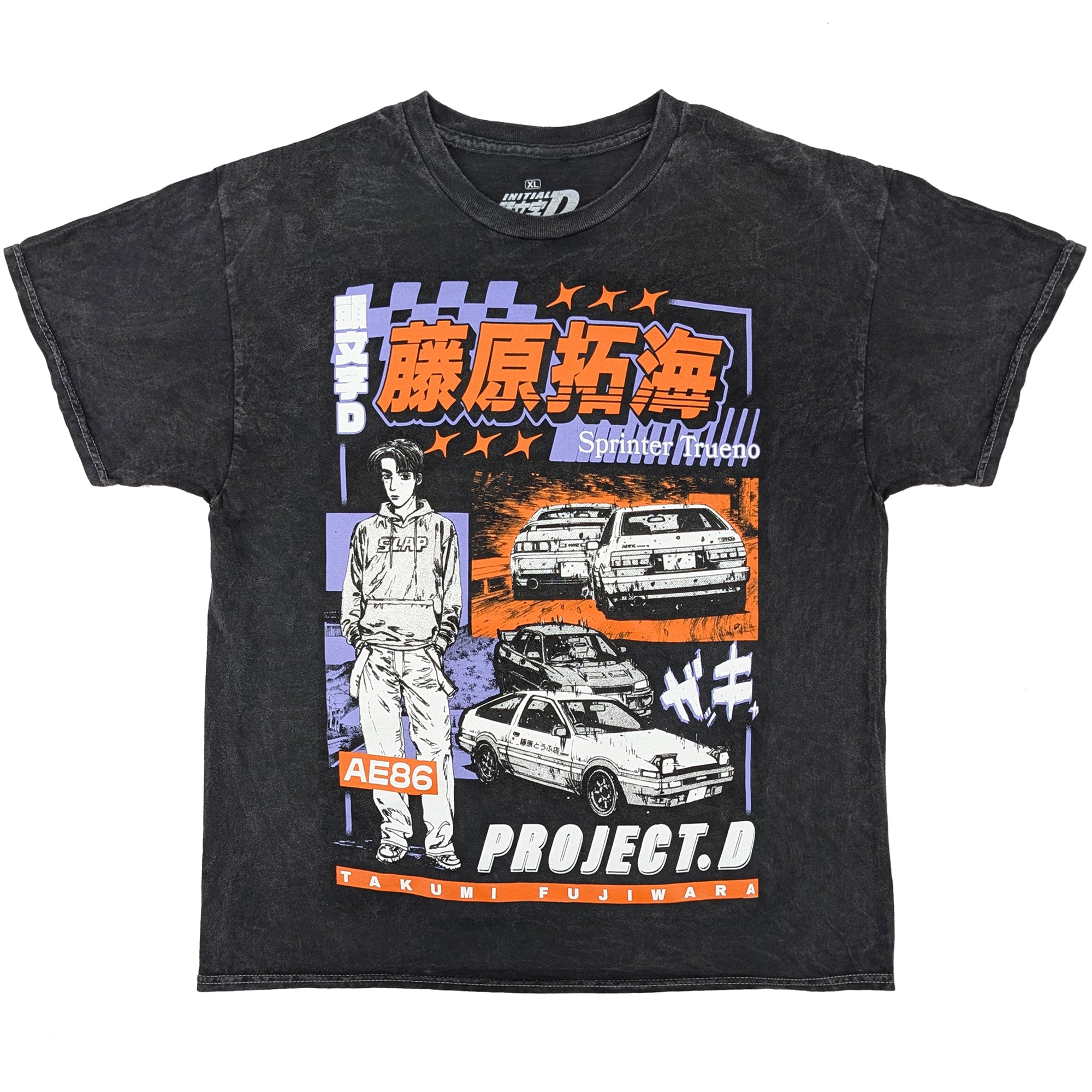 Initial D Takumi Fujiwara Project.D AE86 Mineral T-Shirt