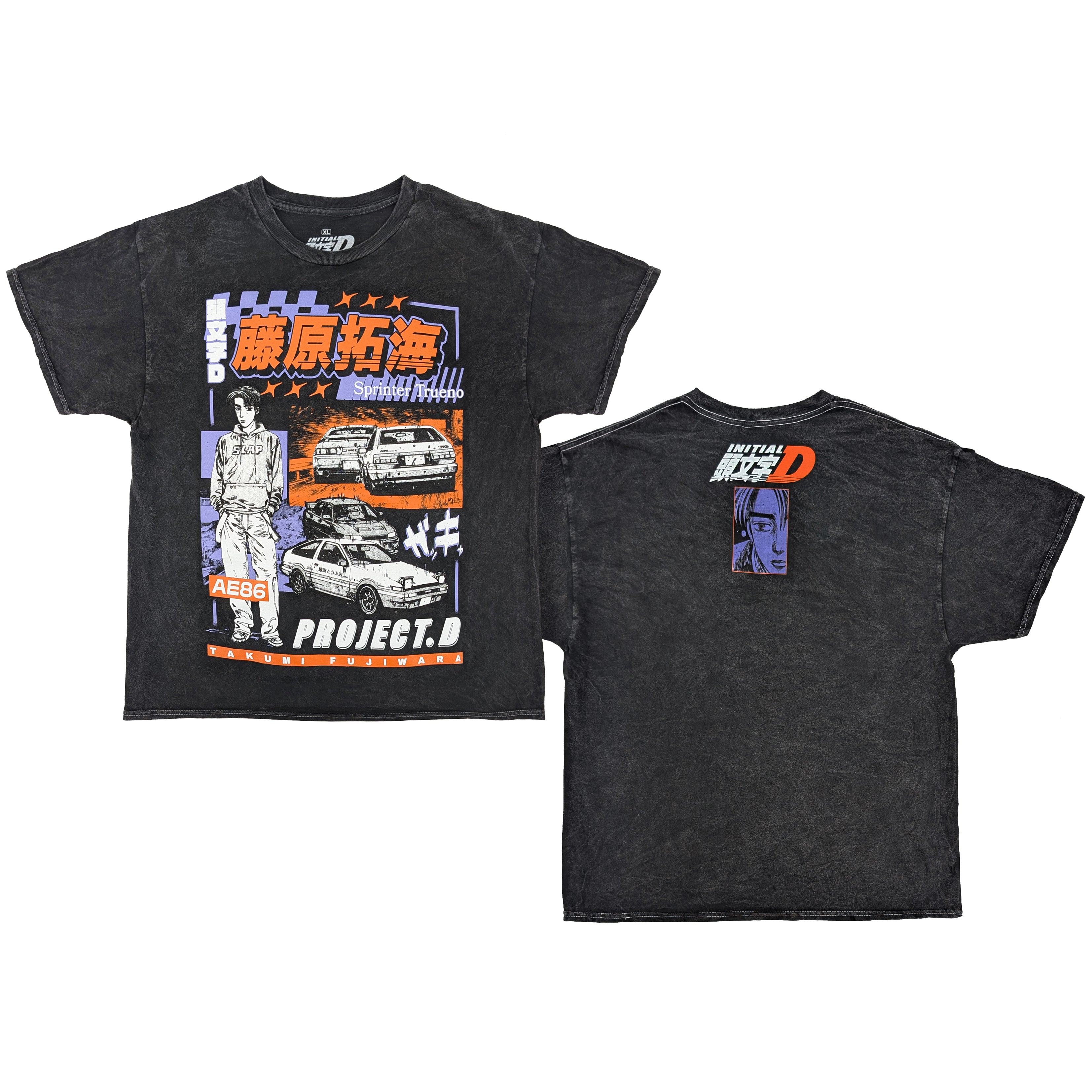 Initial D Takumi Fujiwara Project.D AE86 Mineral T-Shirt
