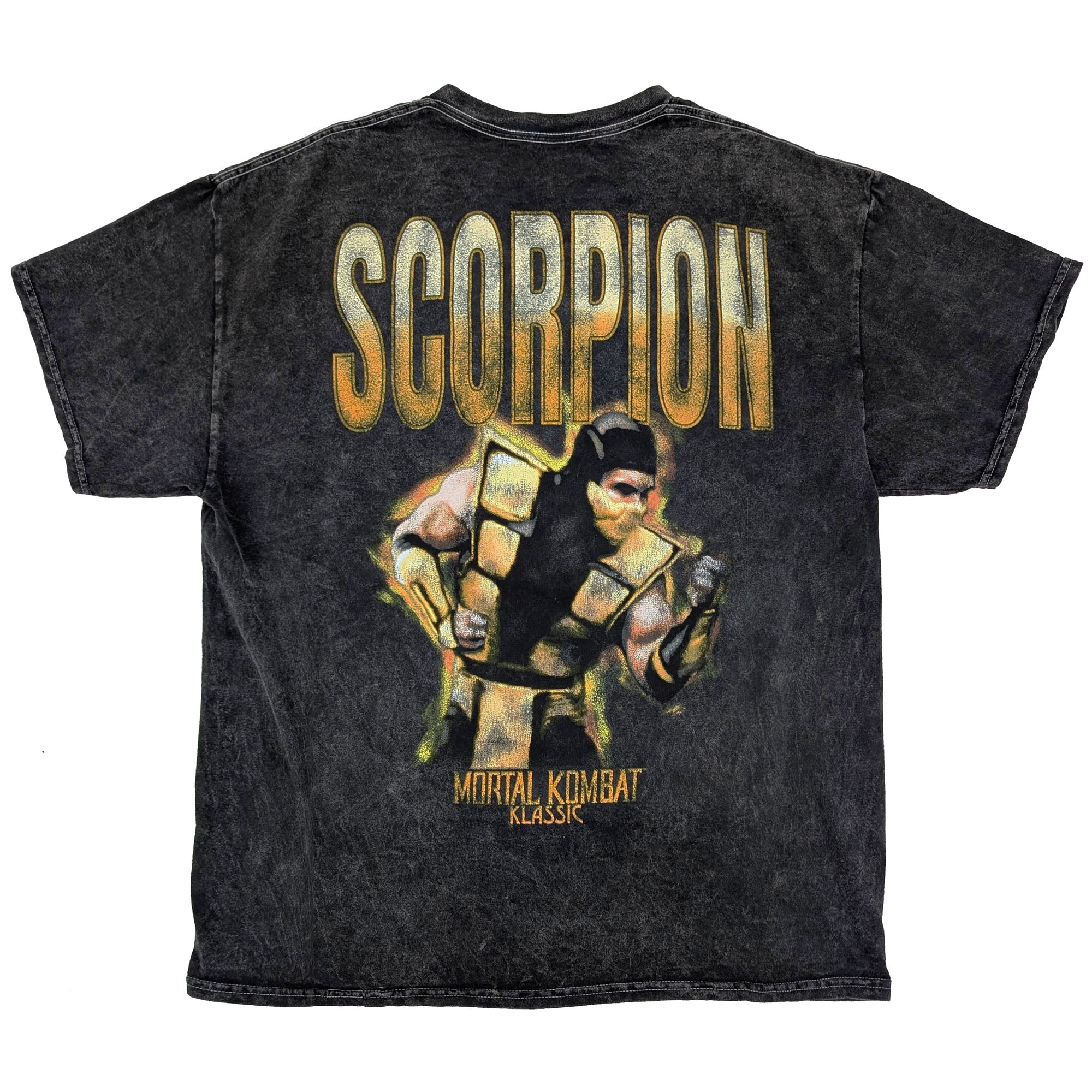Mortal Kombat Klassic Scorpion 'Fight!' Vintage T-Shirt