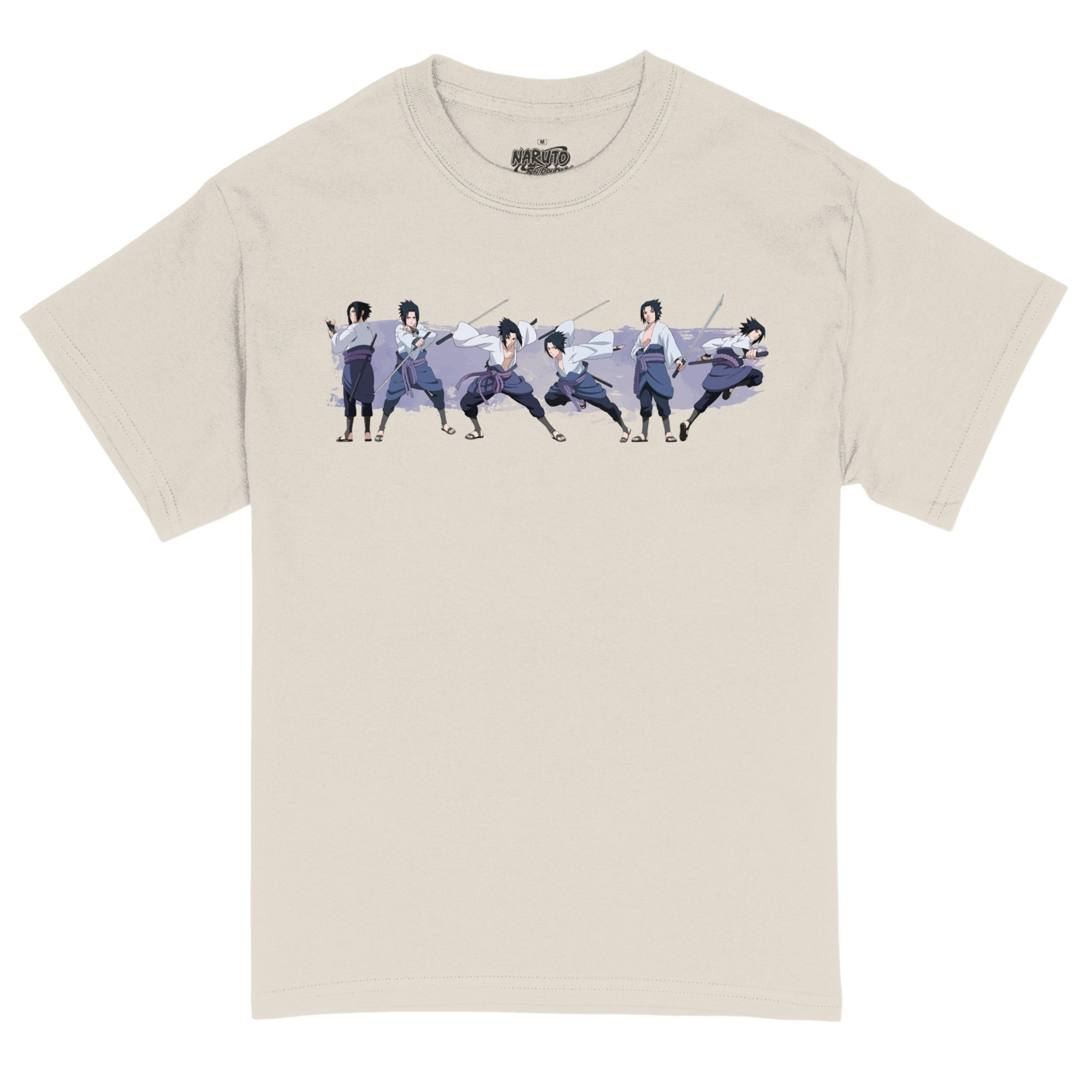 Naruto Shippuden Sasuke Jumbo Print 90s Style T-Shirt