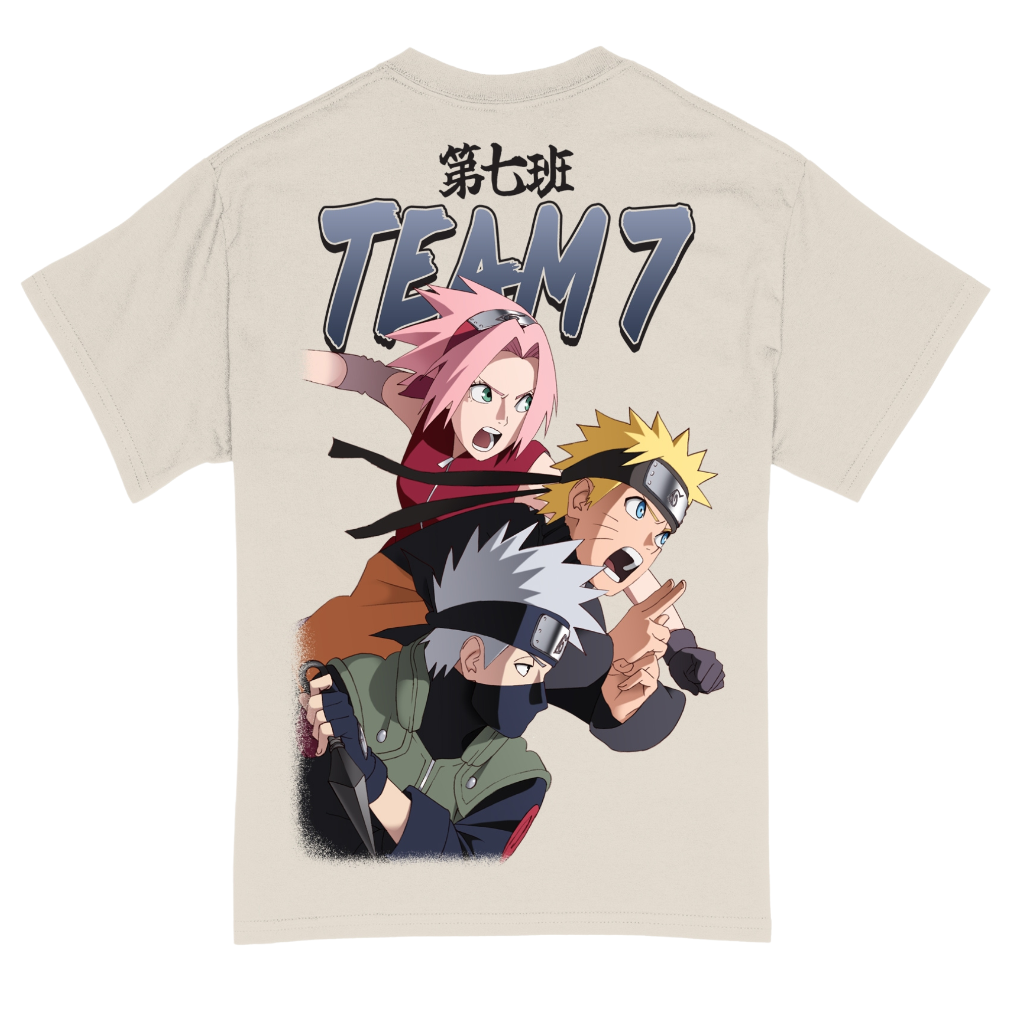 Naruto Shippuden Team 7 Jumbo 90s Style T-Shirt