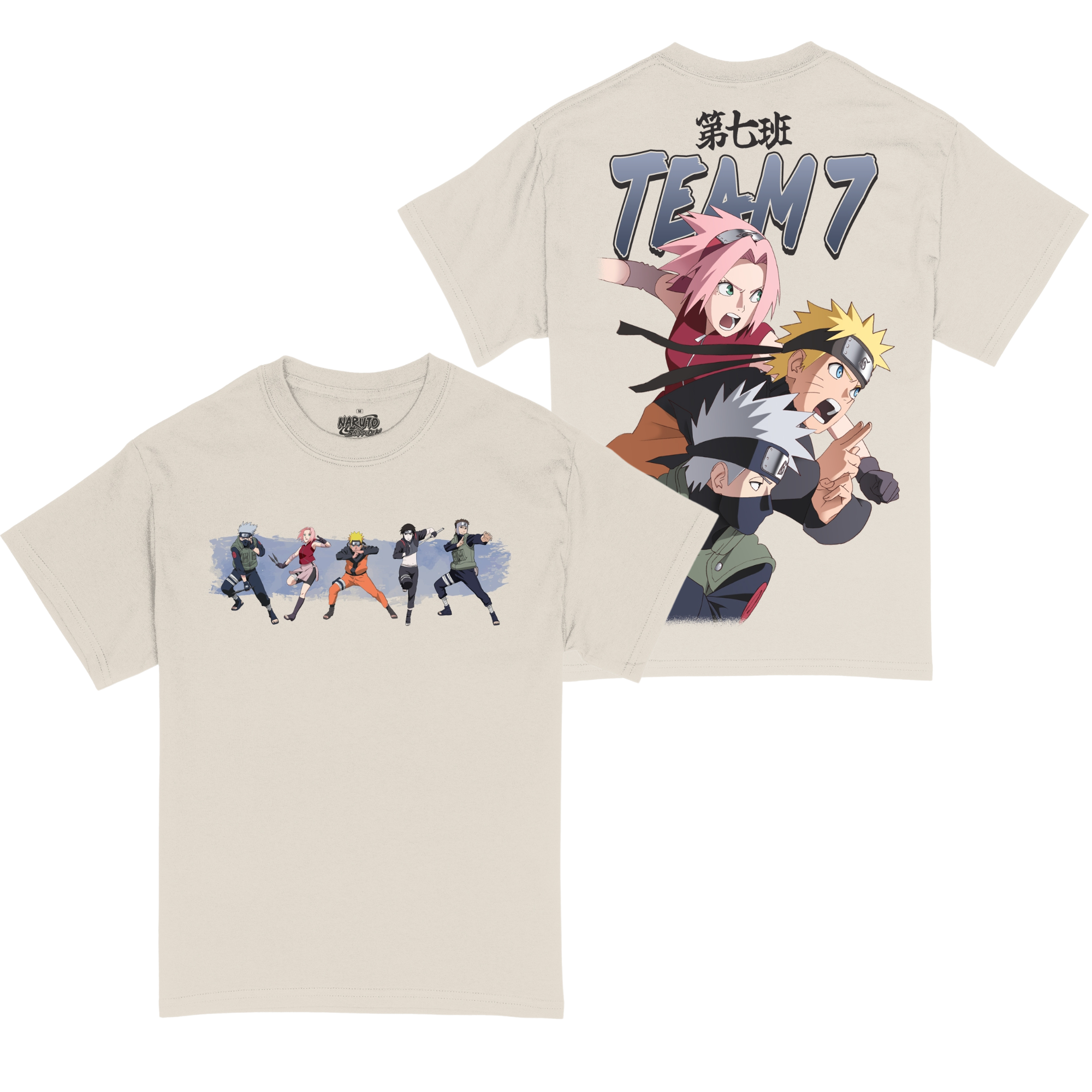 Naruto Shippuden Team 7 Jumbo 90s Style T-Shirt