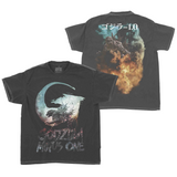 Godzilla Minus One Distressed Mineral Wash T-Shirt