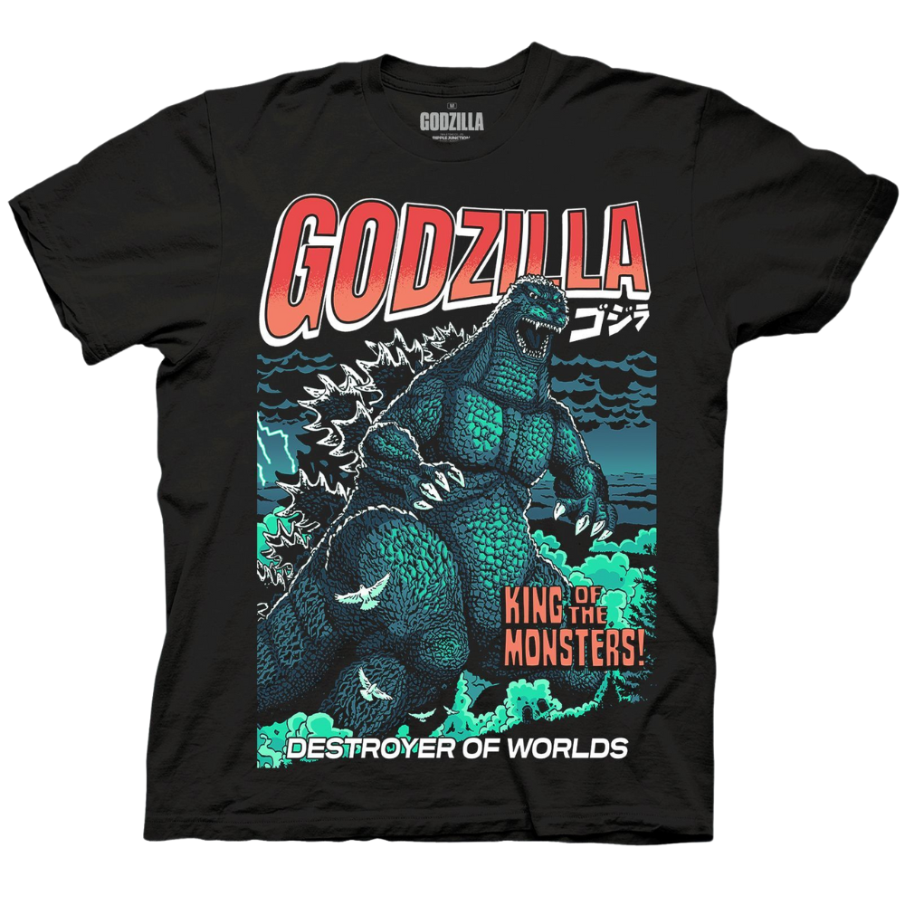 Godzilla Comic Art Jumbo Graphic T-Shirt