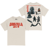Godzilla Anatomy Schematic Retro Graphic T-Shirt