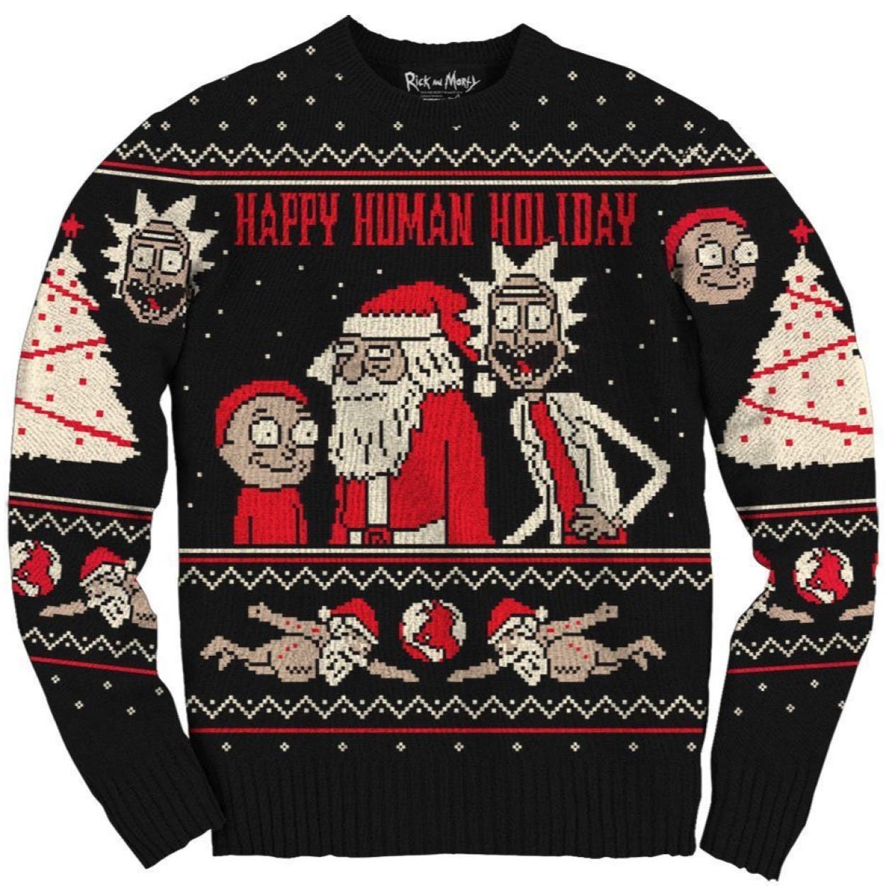 Rick and morty sweater christmas online