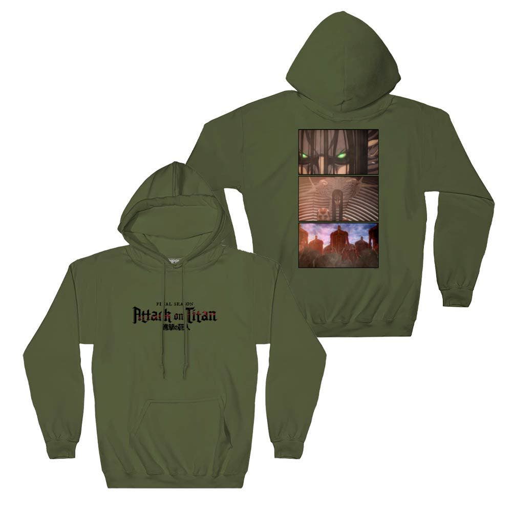 Attack on clearance titan pullover hoodie
