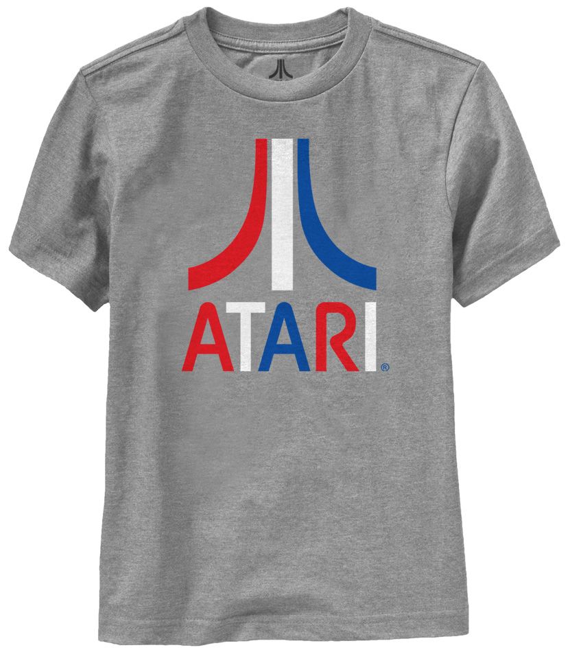 T-Shirts Atari Red White and Blue Stripes Youth T-Shirt Atari Video Games