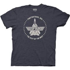 T-Shirts Top Gun Distressed Fightertown USA Circle T-Shirt Top Gun Movies