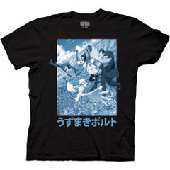 T-Shirts Black Boruto Blue Key Art T-Shirt 2X Black Boruto: Naruto Next Generations Anime
