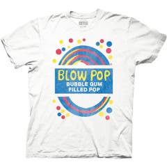 T-Shirts Tootsie Roll Charms Blow Pop Retro Label T-Shirt Tootsie Roll Pop Culture