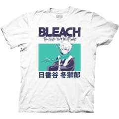 T-Shirts Bleach: Thousand Year Blood War Toshiro Hitsugaya With Kanji T-Shirt BLEACH Thousand-Year Blood War Anime