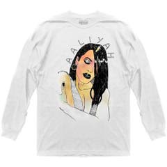 Long Sleeve Aaliyah Black White Sketch Long Sleeve T-Shirt Aaliyah Music