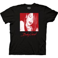 T-Shirts Black Aaliyah Baby Girl Adult Crew Neck T-Shirt Black SM Aaliyah Music