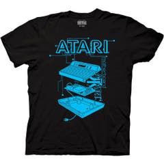 T-Shirts Atari 2600 Exploded View T-Shirt Atari Video Games