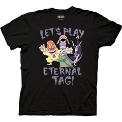 Bleach Let‚ Play Eternal Pursuit Adult Crew Neck T-Shirt Black SM