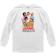 Bob's Burgers Warning Long Sleeve T-Shirt