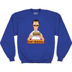 Bob's Burgers Shiny Burger Fleece Crew Sweatshirt