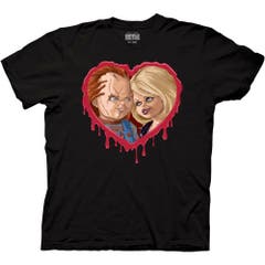 T-Shirts Bride of Chucky Blood Heart T-Shirt Bride of Chucky Movies