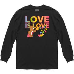 Long Sleeve Black Love Is Love Long Sleeve Black 2X Care Bears Pop Culture