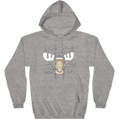 Hoodies and Sweatshirts Heather Gray National Lampoon's Christmas Vacation Refill Your Eggnog Moose Mug Hoodie S Heather Gray Christmas Vacation Movies