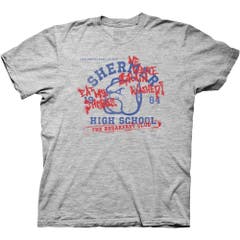 T-Shirts The Breakfast Club Shermer High School Tag T-Shirt Breakfast Club Movies