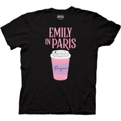 T-Shirts Emily in Paris Bonjour Coffee Cup T-Shirt Emily in Paris TV