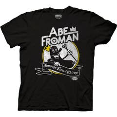 T-Shirts Black Ferris Bueller's Day Off Abe Froman Adult Crew Neck T-Shirt Black SM Ferris Bueller's Day Off Movies