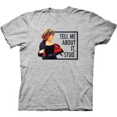 T-Shirts Heather Gray Grease Tell Me About It Stud T-Shirt S Heather Gray Grease Movies