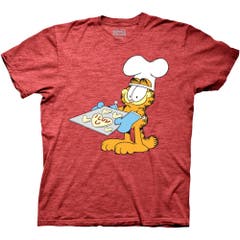 T-Shirts Garfield I Luv U Cookie Tray T-Shirt Garfield Pop Culture