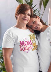 T-Shirts Garfield Mom Rules T-Shirt Garfield Pop Culture