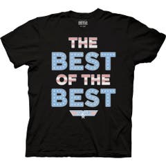 Top Gun The Best Of The Best Stars & Stripes Type Adult Crew Neck T-Shirt Black SM