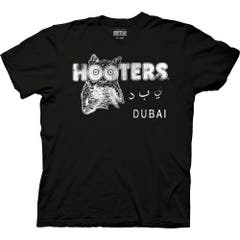 Hooters Dubai Adult Crew Neck T-Shirt Black SM