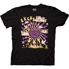 T-Shirts Black Jimi Hendrix Kiss The Sky Scattered T-Shirt S Black Jimi Hendrix Music