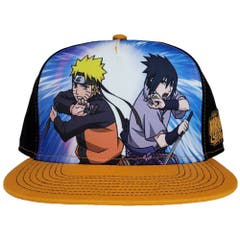 Hats Multi Naruto Shippuden Naruto and Sasuke Snapback Hat OS Multi Naruto Shippuden Anime
