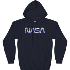 Hoodies and Sweatshirts NASA Earth Logo Hoodie NASA Pop Culture