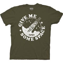 T-Shirts Army Green Give Me Some Space T-Shirt Army Green 2X NASA Pop Culture