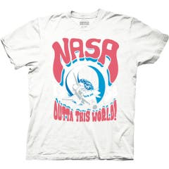 T-Shirts NASA Psychedelic Shuttle Poster T-Shirt NASA Pop Culture