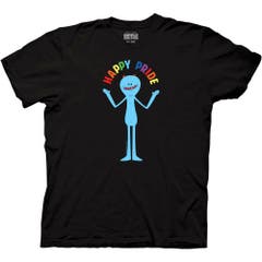 T-Shirts Rick and Morty Meeseeks Happy Pride T-Shirt Rick and Morty TV