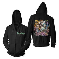 Hoodies and Sweatshirts Rick and Morty Brian Allen Illustration Zip Hoodie Rick and Morty TV